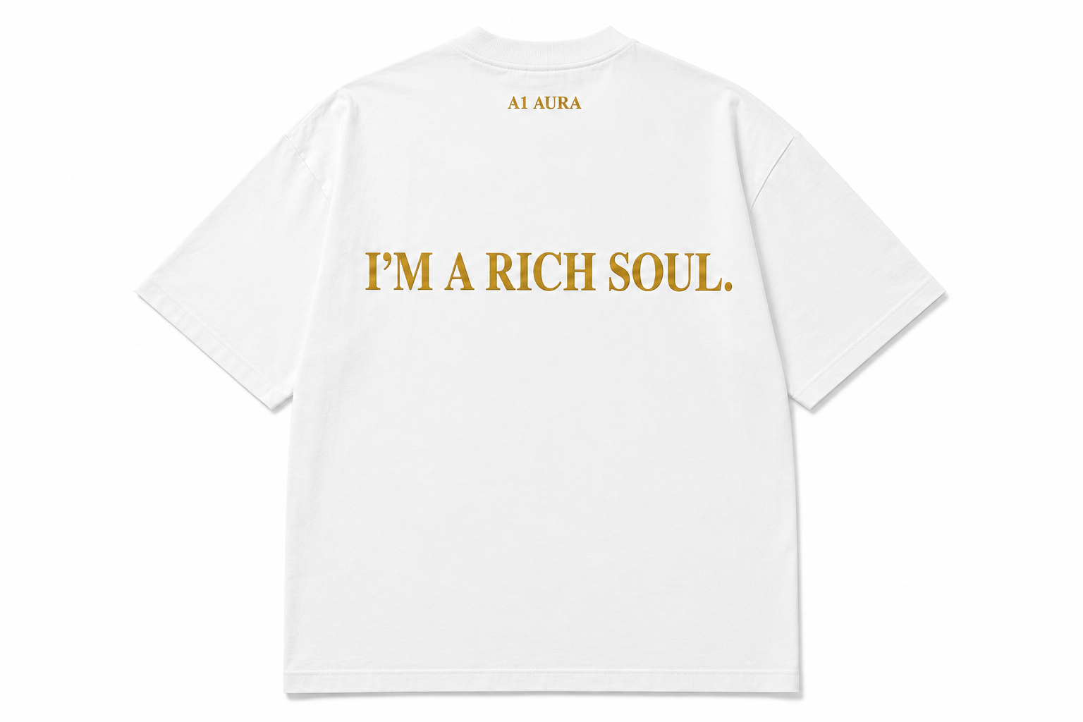 Expensive T-Shirt for Rich People | A1 AURA Rich Soul Luxury Tee