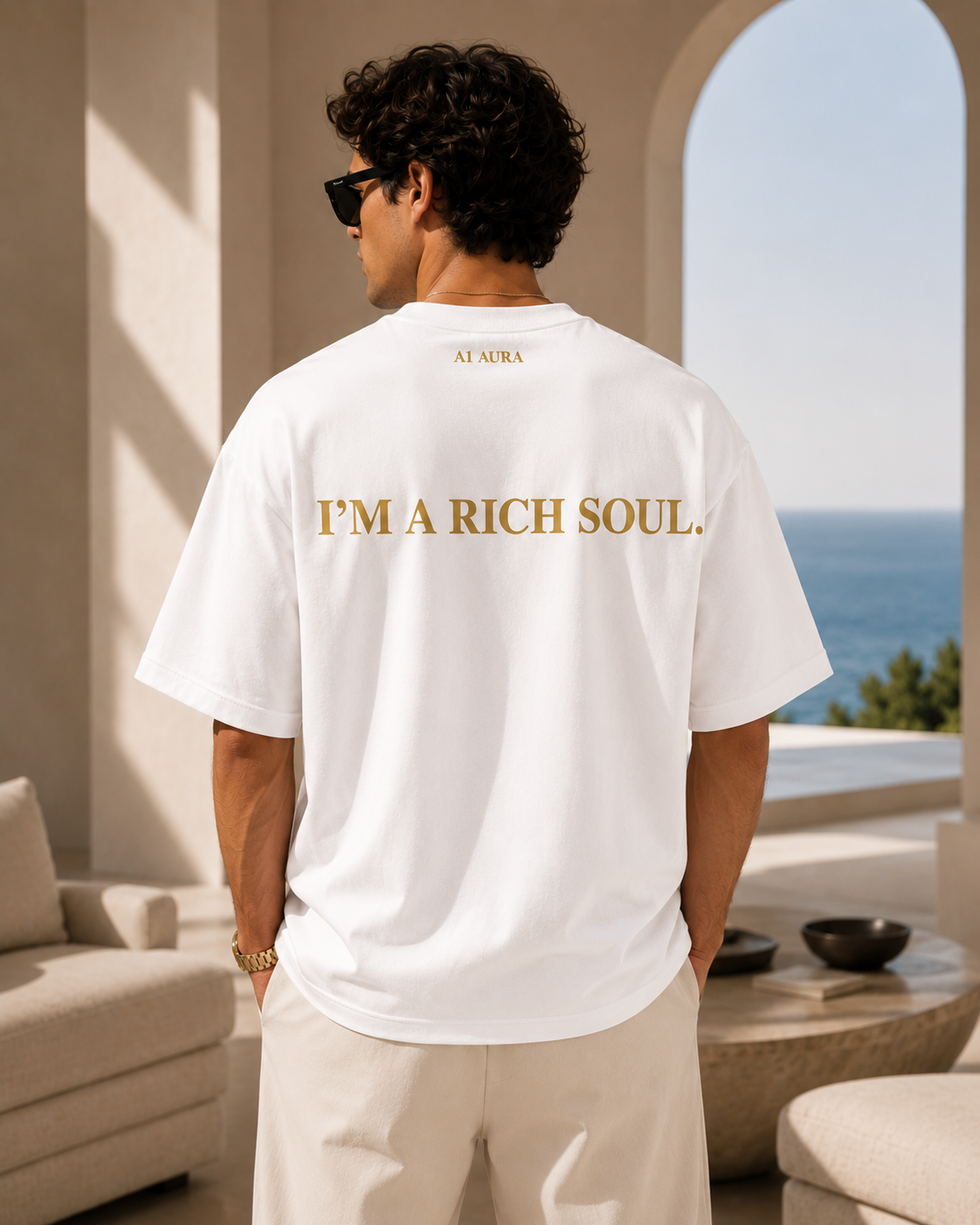 Expensive T-Shirt for Rich People | A1 AURA Rich Soul Luxury Tee